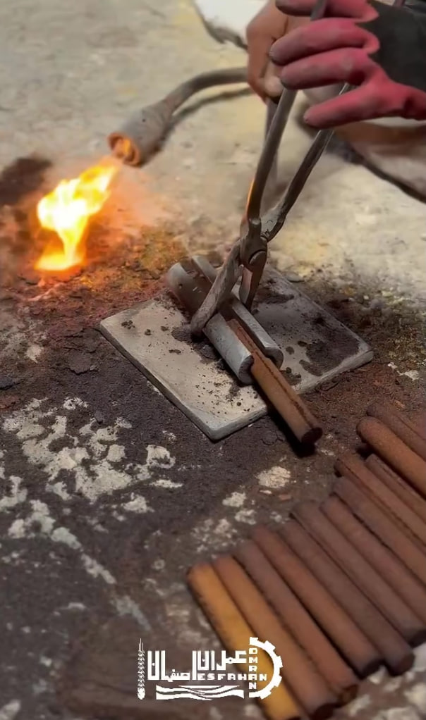 فرایند ریخته گری  پروانه و بوش برنجی درمجموعه عمران اصفهان